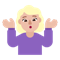 Woman Shrugging- Medium-Light Skin Tone emoji on Microsoft